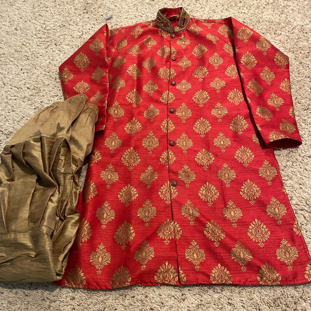Indian heavy kurta set for 14 yrs boy
